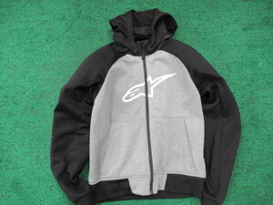 Alpinestars アルパインスターズ CHROME SPORT HOODIE ブラック/グレー Mサイズ