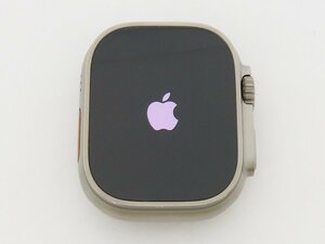 ◇美品【アップル】Apple Watch Ultra 49mm GPS+Cellular チタニウム ミッドナイトオーシャンバンド MQFK3J/A アップルウォッチ