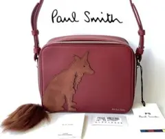 新品★ポールスミスPaulSmithブリック アニマル クロスボディバッグ★赤