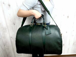 極美品 LOUIS VUITTON ルイヴィトン タイガ ケンダルPM エピセア ボストンバッグ ハンドバッグ バッグ M30124 緑 2WAY メンズ 72608