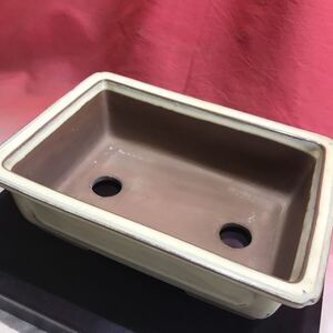 盆栽鉢 長方　サイズ20×14×6cm 中古品