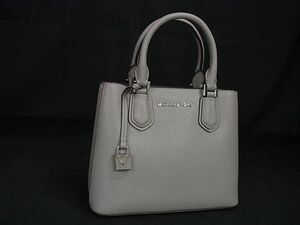 1円 ■美品■ MICHAEL KORS マイケルコース レザー ハンドバッグ トート レディース グレー系 FA8970