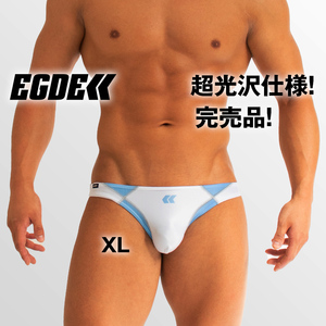 EGDE【XL！激レア！超光沢！廃盤品！1点限り！】HEATS スーパーローライズ ビキニ 白 XLサイズ