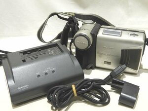 動作未確認 SHARP シャープ miniDV デジタルビデオカメラ VL-DC5 バッテリー無し ◇ ジャンク扱い ヴィンテージ ▼ フト0/6C