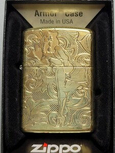 新品未使用　ジッポアーマー　　ウィンディガール　オールゴールド　zippo armor 