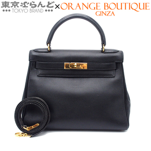 101747621 エルメス HERMES ケリー 28 内縫 □C刻印 ブラック ゴールド金具 ガリバー 2way ショルダーバッグ ハンドバッグ レディース