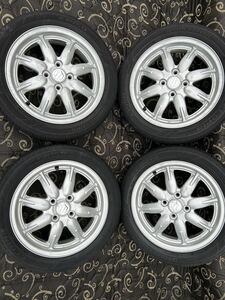 スズキ純正アルミ１６５／５５Ｒ１５タイヤ付き４本セット