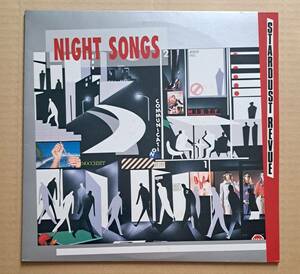 良盤 白盤LP◎スターダスト・レビュー『NIGHT SONGS』L-12598 ワーナー・パイオニア 1987年 見本盤・白レーベル Stardust Revue