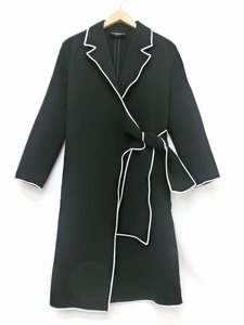 EMPORIO ARMANI エンポリオ アルマーニ パイピングデザインコート ブラック 46 Z2LO8T 22603 Piping design coat