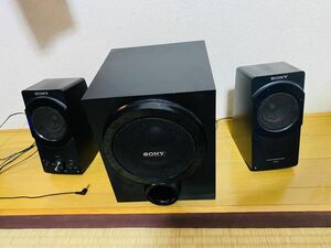 大迫力　ソニー　アクティブスピーカーシステム　SRS-D5 ウーファー　アンプ　差込イヤホンジャックタイプ　正規品　匿名配送　送料無料