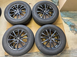 スタッドレスタイヤ　グッドイヤーICE NAVI SUV 225/65R17、WAREN　アルミホイール　17インチ　ハリアー　RAV4