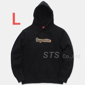 国内正規 新品 SUPREME 18SS Supreme Gonz Logo Hooded Sweatshirt L BLACK ブラック Large シュプリーム パーカー ゴンズ ロゴ 2018 box