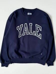 90s USA製 RUSSELL ATHLETIC YALE 前V スウェット シャツ L ラッセル アスレチック ヴィンテージ ビンテージ アメリカ製 古着 トレーナー