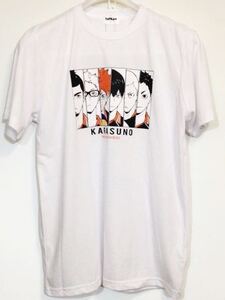 ハイキュー!! 排球 半袖 Tシャツ カットソー Lサイズ 白 東峰旭 月島蛍 日向翔陽 影山飛雄 田中龍之介 澤村大地 烏野高校 新品タグ付き