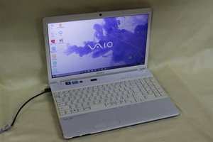 中古ノートパソコン SONY VAIO VPCEH29FJ Windows10 COREi5 4GB 320GB 15.5inchワイド HD テンキー付 Blu-Ray・カメラ内蔵 OS有 代引き可