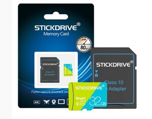【新品未開封】台湾製 microSD Card 【32Gb】 STICK DRIVE アダプター付き 
