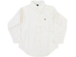 アウトレット 新品 ポロ ラルフ 5 長袖 オックス 白 4085 polo ralph lauren