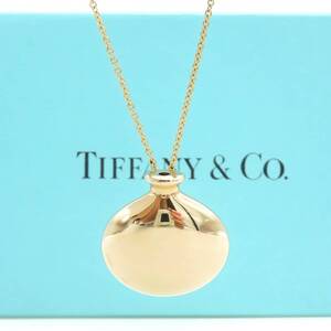 【送料無料】 未使用 Tiffany&Co. ティファニー イエロー ゴールド ボトル ネックレス 750 K18 HA483