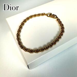 Christian Dior ビンテージ スクリュー チェーン ブレスレット クリスチャンディオール ヴィンテージ vintage 金