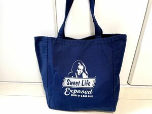 HYSTERIC GLAMOUR ヒステリックグラマー SWEET LIFE トート　トートバッグ　ガール柄　ネイビー NO41341