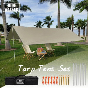 タープ テント 3x3m3x5m 超軽量 キャンプ サンシェルター オーニングピクニック キャノピー 防水 サンシェード キャノピー UV50