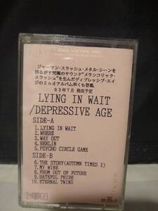 C8552　カセットテープ　DEPRESSIVE AGE / LYING IN WAIT　ディプレッシブ・エイジ / ライング・イン・ウェイト プロモ非売品