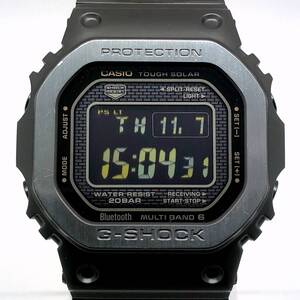 G-SHOCK ジーショック 【ITS8EI9EEH4S】 GMW-B5000MB-1 フルメタル マルチフィニッシュドブラック 電波ソーラー Bluetooth搭載 LEDライト