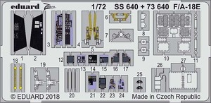 エデュアルド(73640) 1/72 F/A-18E用エッチングパーツ(アカデミー用)