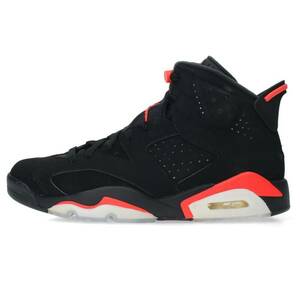 ナイキ スニーカー AIR JORDAN 6 RETRO 384664-060 26cm エアジョーダン6レトロインフラレッドスニーカー 中古 HJ12