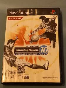 中古　PS2　Jリーグ ウイニングイレブン 10 + 欧州リーグ ’06-’07