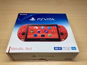 美品　PSVITA2000メタリックレッド　 SONY ソニー　プレイステーションヴィータ　 PCH-2000