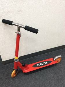 #4706 未使用保管品 スクーター SCOOTER キッズ 子ども 赤 レッド 折りたたみ キックボード