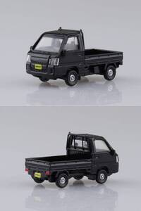 ＜新品＞　アオシマ　ブラインドトイ　スバル サンバーコレクション　ブラック　荷台用シートタイプ　1/64スケール