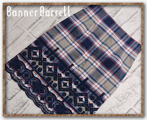 ☆BANNER BARRETT　バナーバレット　刺繍入りチェックスカート☆