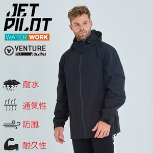 ジェットパイロット JETPILOT 2024 マリンコート 送料無料 ベンチャー アウトドア ジャケット JA24169 ブラック L 防水