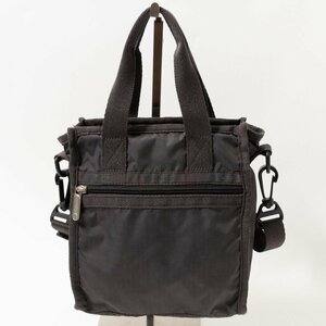 LeSportsac レスポートサック ショルダーバッグ ハンドバック 鞄 グレー 2way 無地 シンプル 軽量 カジュアル ユニセックス 男女兼用