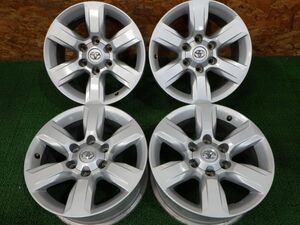 トヨタ ランドクルーザープラド 純正アルミホイール 17×7.5J 6H PCD139.7 +25 ハブ径106【4本/17インチ/ランクル】手渡し可