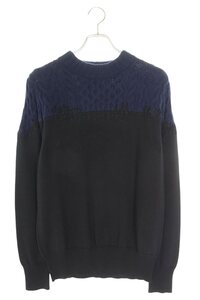 サカイ Sacai 17AW Zig zag Knit Pullover 17-01421M サイズ:1 ジグザグニット 中古 BS99