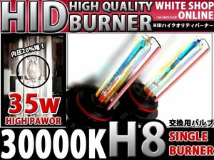 12v/24v対応 交換用 HIDバーナー H8 30000k 35W/55W対応 2本