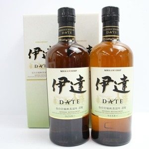 【2本セット】NIKKA（ニッカ）伊達 DATE 仙台宮城峡蒸溜所 謹製 43％ 700ml ※箱折れ X24J070035