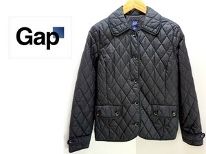 ●GAP ギャップ レディースブラックキルティングジャケットXS/CF