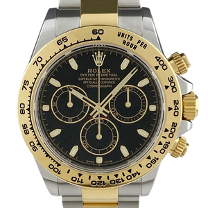 ロレックス ROLEX コスモグラフ デイトナ 116503 腕時計 SS YG 自動巻き ブラック メンズ 【中古】