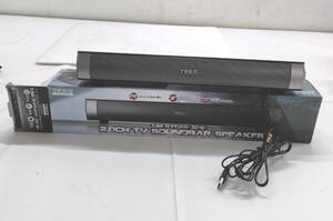 ★【在庫処分価格】ティーズネットワーク 2.0ch TV SOUNDBAR SPEAKER サウンドバー スピーカー TSS-BR20 中古品☆T06-580D