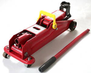 油圧式 ジャッキ 2トン HYDRAULIC TROLLEY JACK フロアジャッキ ジャッキアップ タイヤ交換 工具