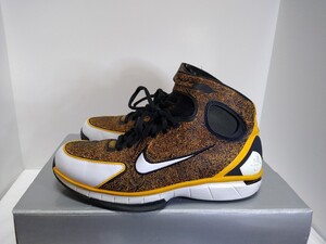 中古エアズームハラチ2K4“ブラック&ゴールド”（26cm）ナイキ/NIKE AIR ZOOM HUARACHE 2K4 LASER“KOBE”BLACK&GOLD/コービーブライアント