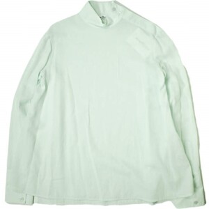 新品 Acne Studios アクネストゥディオズ 23SS ボタンアップスタンドカラーシャツ FN-WN-BLOU000839 32 Spearmint green ブラウス g19798