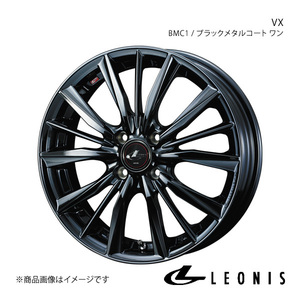 LEONIS/VX ウイングロード Y12 アルミホイール1本【16×6.0J 4-100 INSET45 BMC1(ブラックメタルコート ワン)】0039252