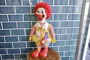 ビンテージ　１９７８　Ronald Mcdonald ロナルド　マクドナルド　プラッシュ　ぬいぐるみ　アドキャラ　USA製　アメリカ　マック