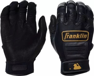 【US仕様 サイズL】フランクリン 野球 オーダー バッティング 手袋 CFX PRO BATTING GLOVES Black/Gold ブラック ゴールド