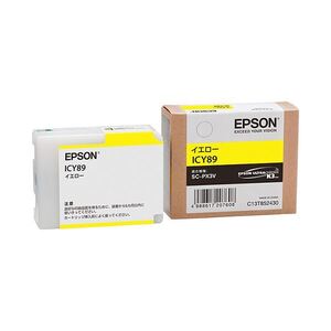 【新品】(まとめ) エプソン EPSON インクカートリッジ イエロー ICY89 1個 〔×10セット〕